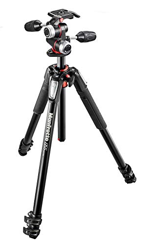 Manfrotto MK055XPRO3-3W 055 Aluminium Stativ mit 3 Segmenten und MHXPRO3-3W 3-Wege-Neiger