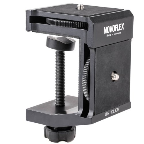 Novoflex UNIKLEM Klemmstativ (Uniklemme, Klemme) 62 mm für DSLR-Kamera oder Videokamera – Made in Germany