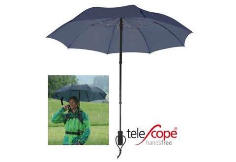 Euroschirm 1H169050 Trekking-Schirm für handsfrei Teleskop marine