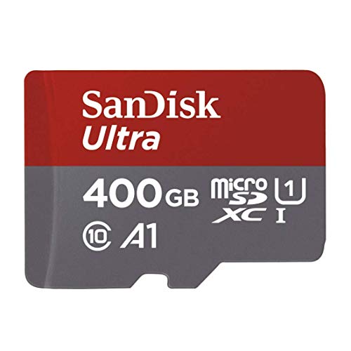 SanDisk Ultra 400GB microSDXC Speicherkarte + Adapter bis zu 100 MB/Sek., Class 10, U1, A1