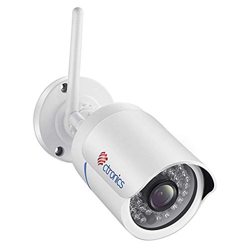 (1080P)Ctronics drahtlose IP Kamera Überwachungskamera Outdoor Wlan Cam WiFi,2MP HD,Nachtsicht,Bewegungserkennung,Email-Alarm für PC, Smartphone,Tablet,CMS Fernzugriff und bis 128GB SD(Keine SD-Karte vorhanden)