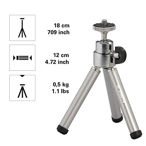 Cullmann Alpha 15 Ministativ mit Kugelkopf silber