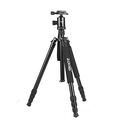 Zomei Z818 Leichtes Stative Dreibeinstativ für Canon Digitalkamera / Camcorder / DSLR / Video Kameras-Schwarz