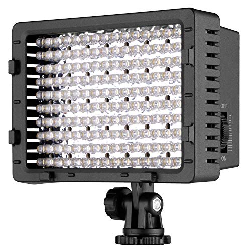 Neewer® CN-160 160PCS LED Dimmbare Ultrahoch Power Panel Digitalkamera / Camcorder Videolicht Videolampen Videobeleuchtung für Canon, Nikon, Pentax, Panasonic, Sony, Samsung und Olympus Digital SLR Kameras (CN-160)