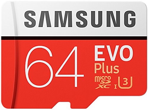 Samsung EVO Plus Micro SDXC 64GB  bis zu 100MB/s, Class 10 U3 Speicherkarte (inkl. SD Adapter) [Amazon Frustfreie Verpackung]